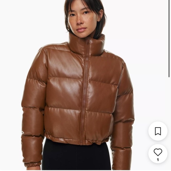 Wilfred Jackets & Blazers - Aritzia Wilfred Women’s cognac puffer 2XS
